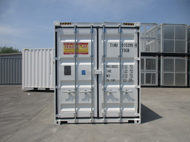 10' HC RAL 9010 Pure White Mini Container