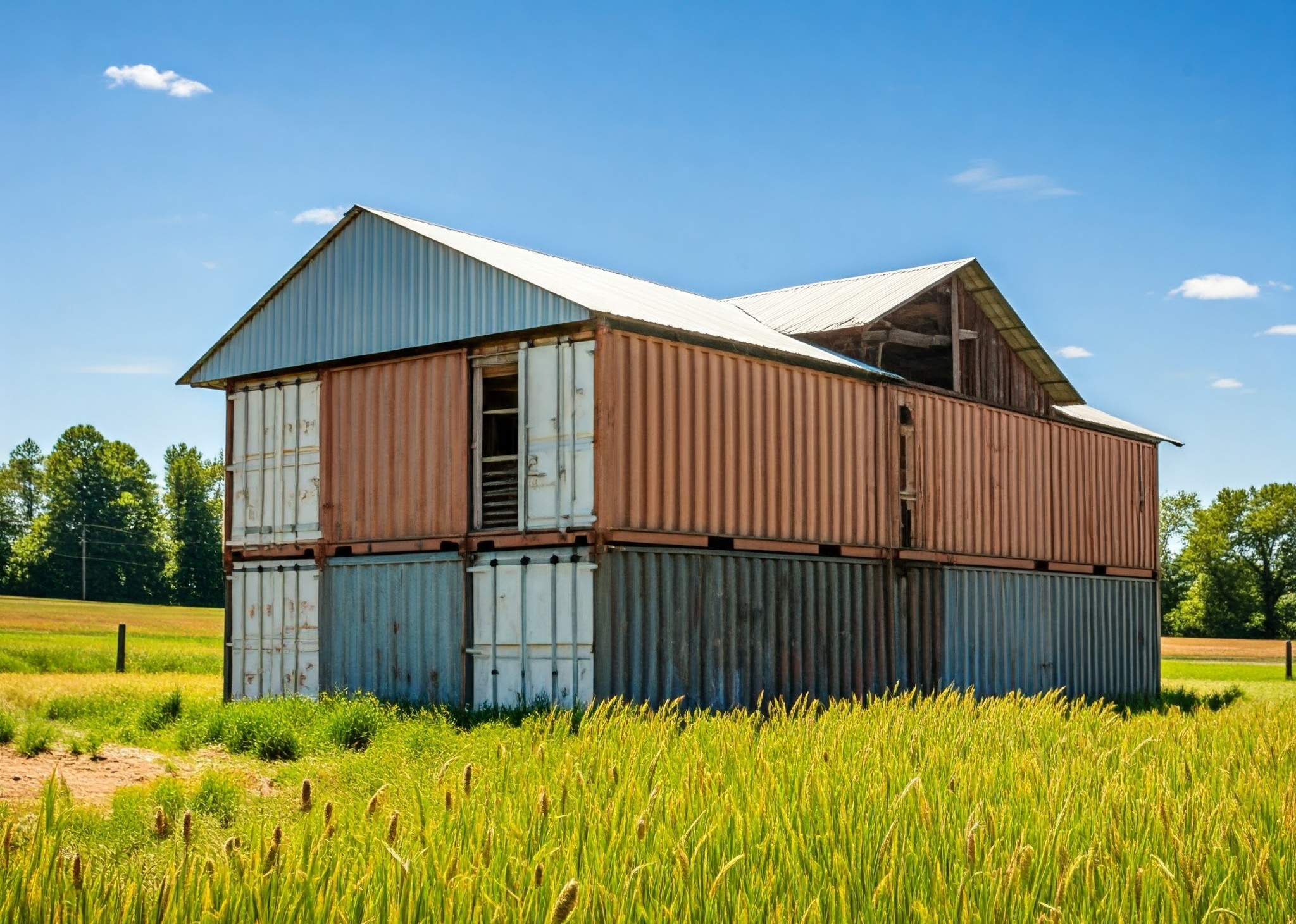 Creative container barn ideas