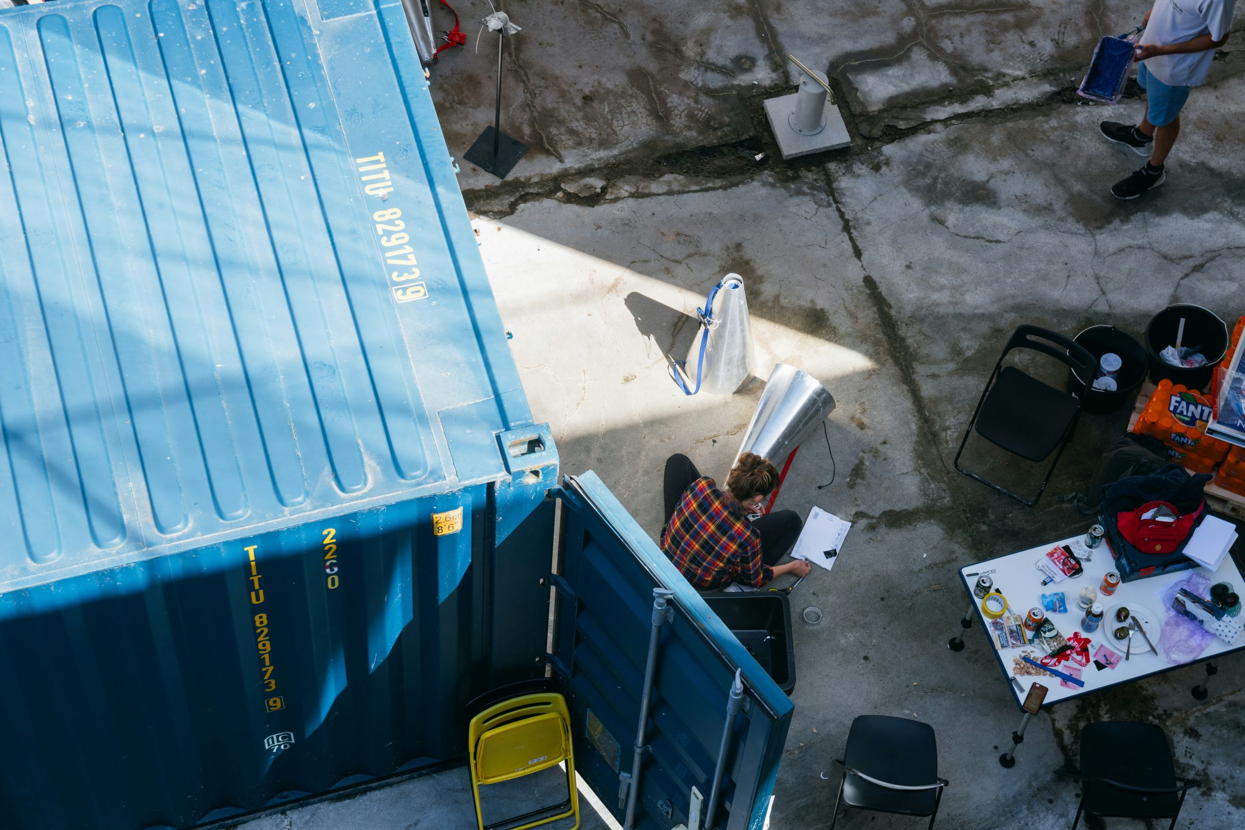 Painting a Shipping Container