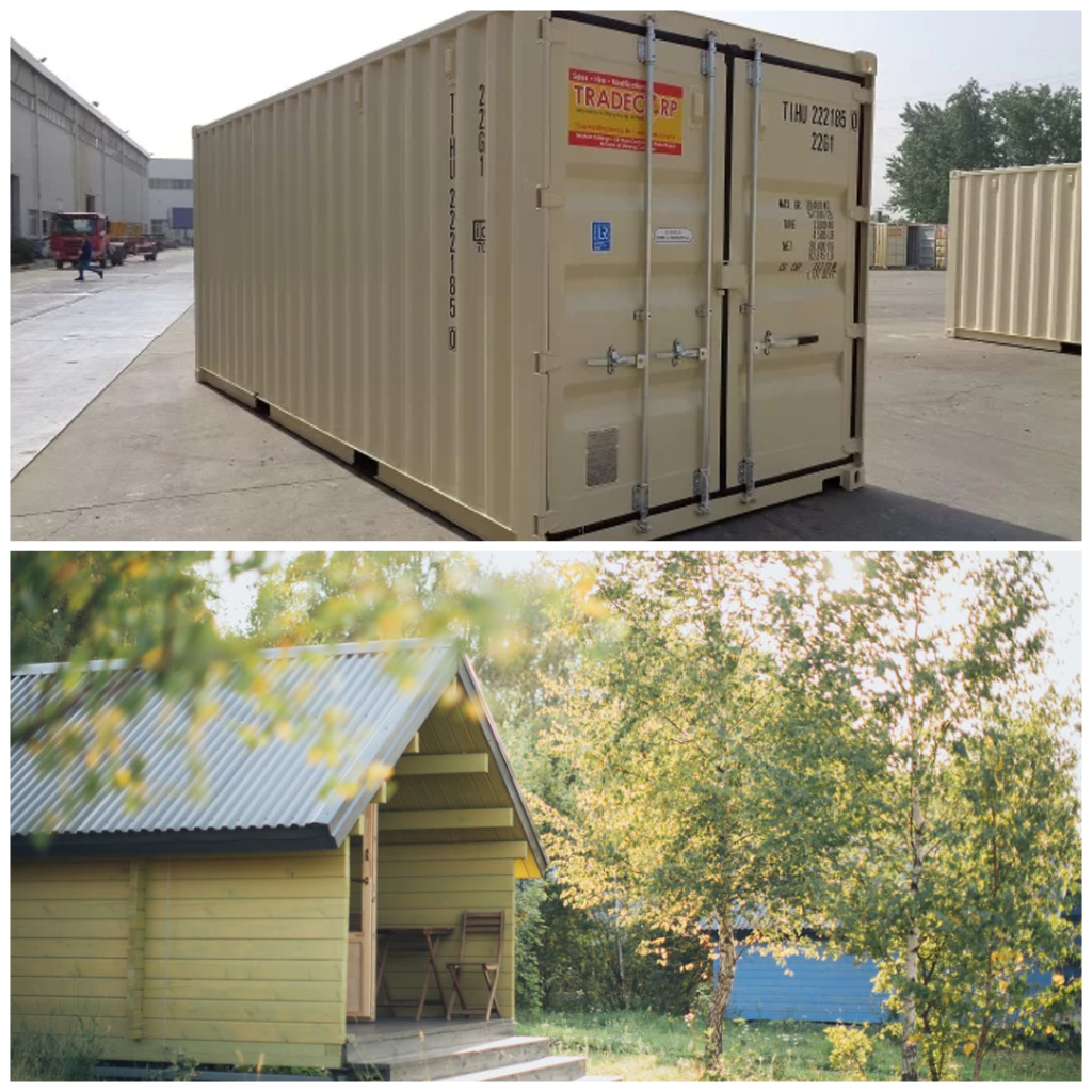 Comparisons between a shipping container vs shed