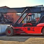 Forklifts to move tall containers