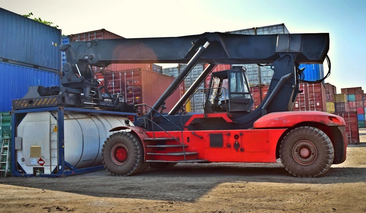 Forklifts to move tall containers