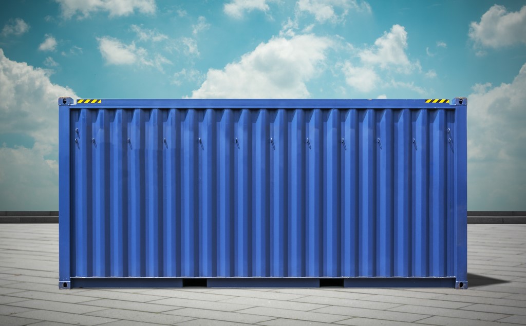 A steel container