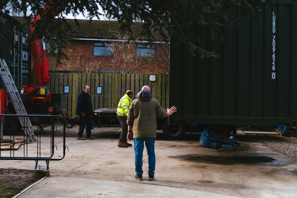 2nd hand container usage can save construction time