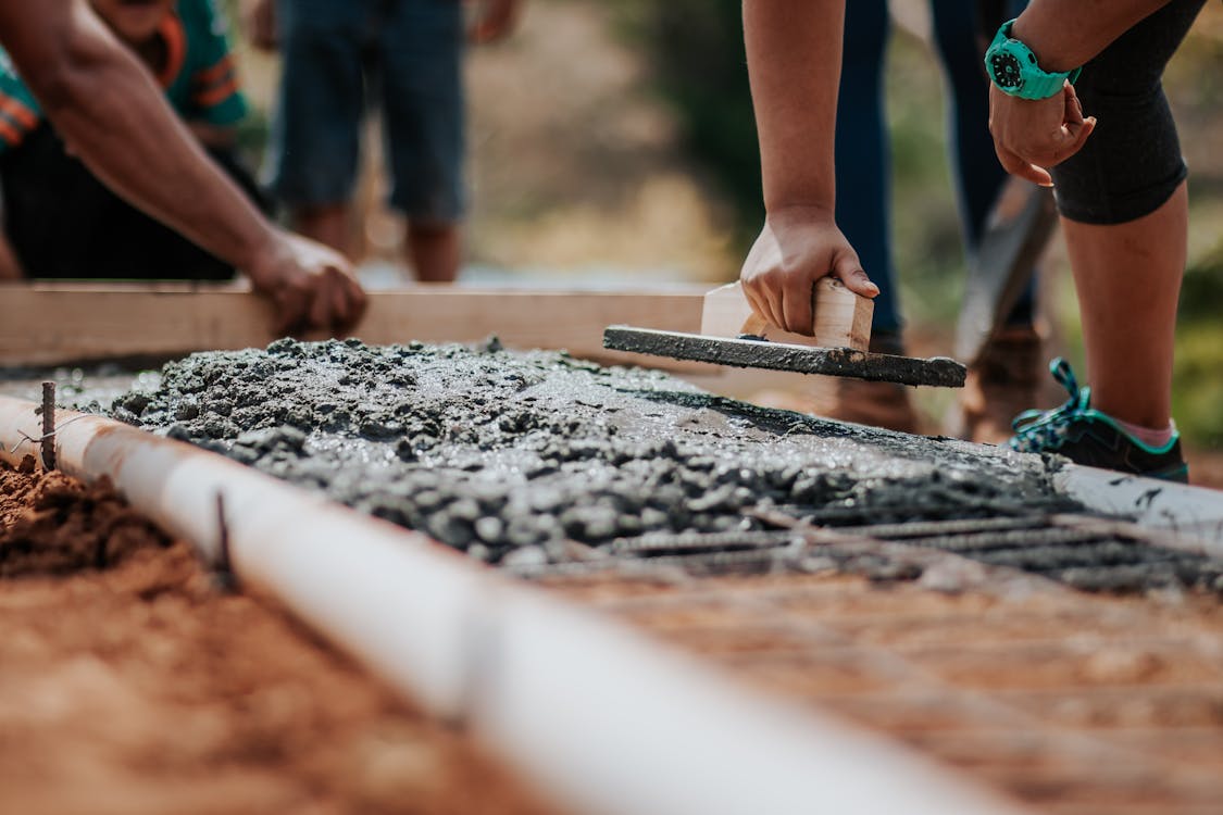 Concrete container home foundation