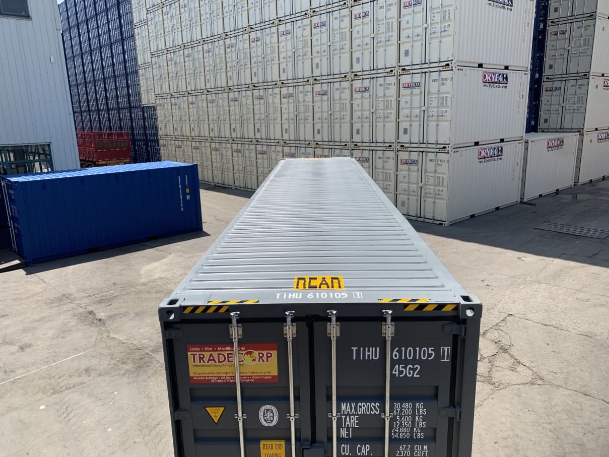 40' high cube side open double door