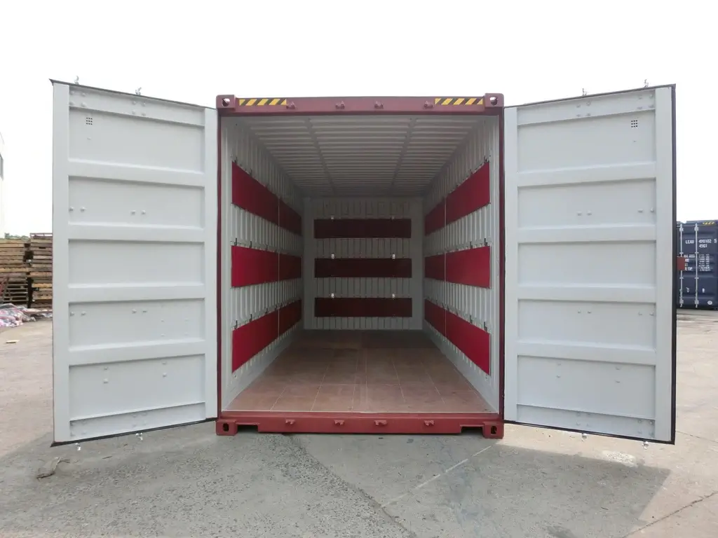 20' HC Pallet Wide Removalist Container with Carpet Boards