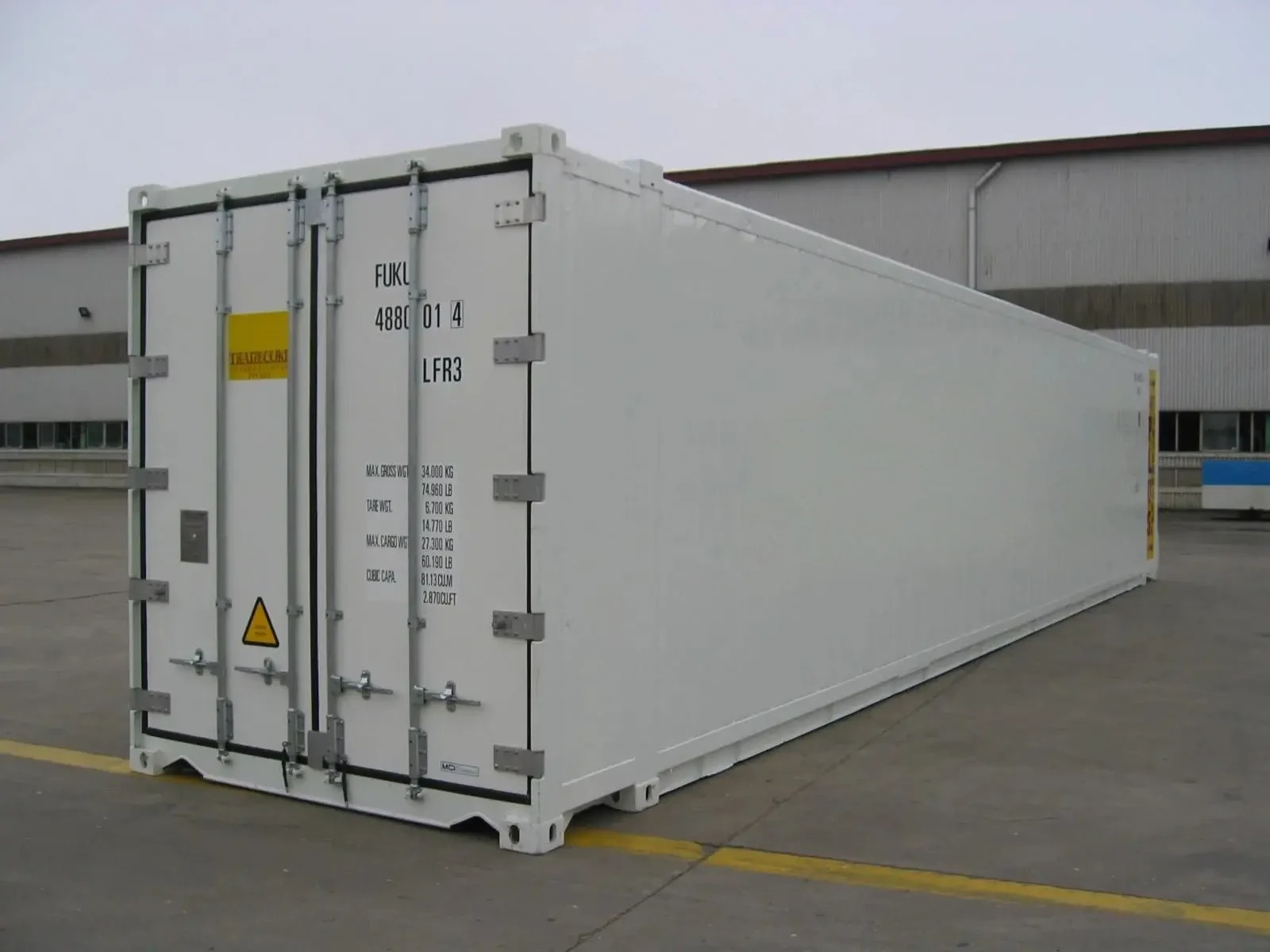 41' 9'10 High Pallet Wide Refrigerated Container